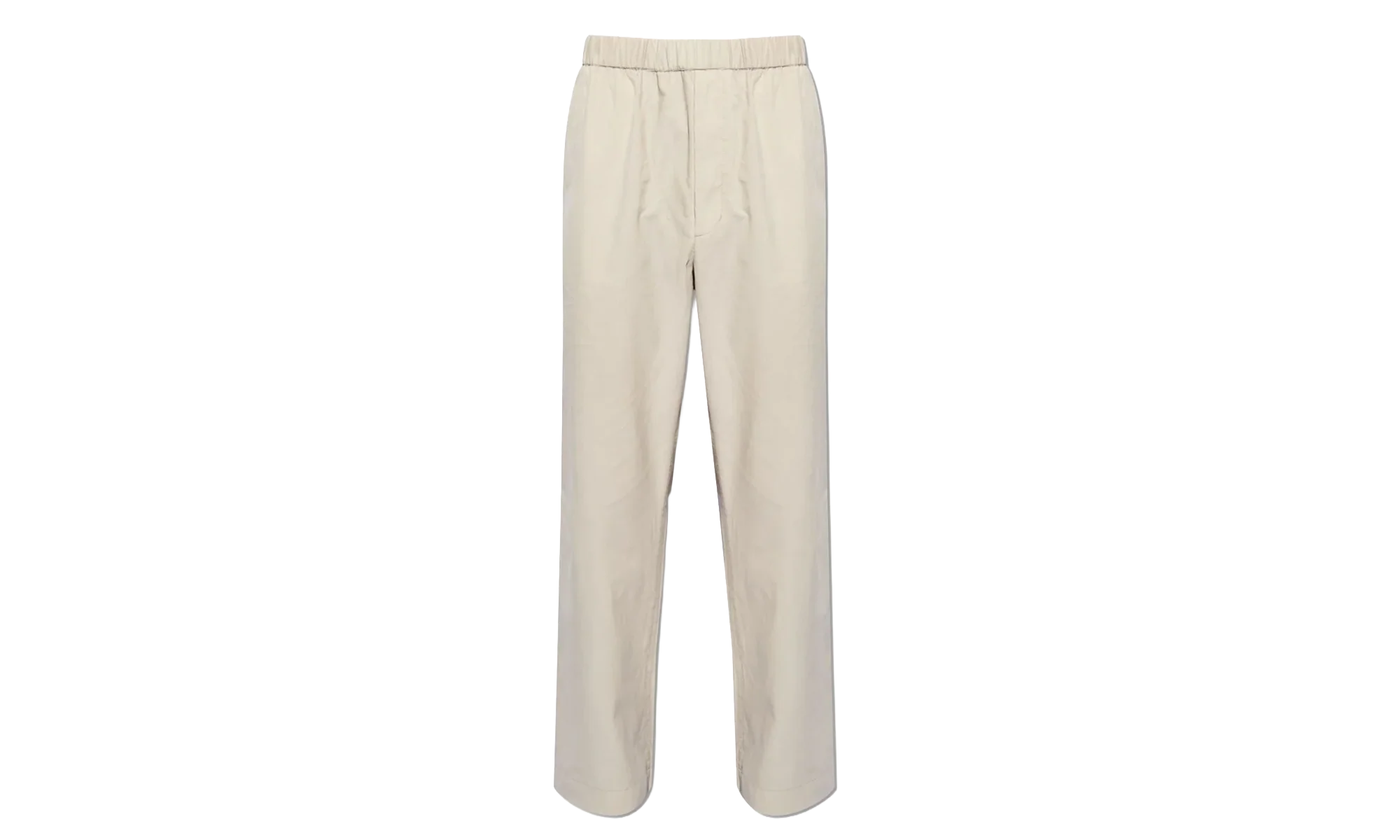 Elasticated-Waist Corduroy Trousers "White" MON05