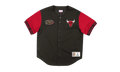 NBA Pure Shooter Mesh Button Front Shirt "Chicago Bulls - Black" MSBFAJ19017 CBUBLCK