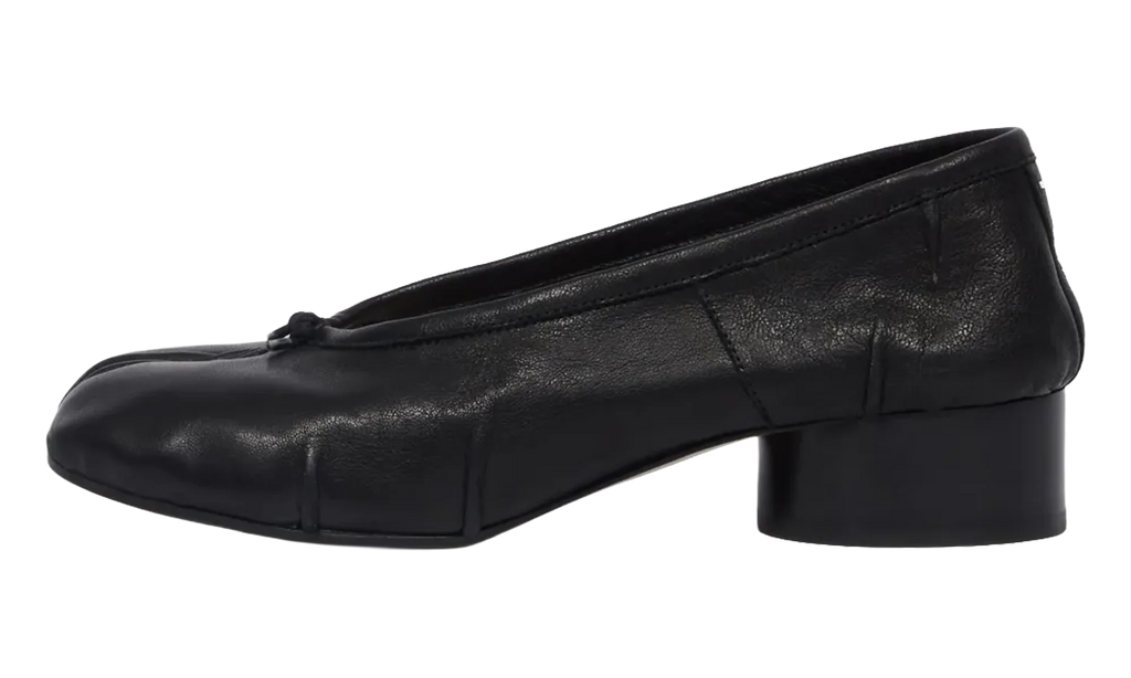 Leather Heeled Tabi Ballerina Flats WMNS "Black" S58WZ0128P6378T8013