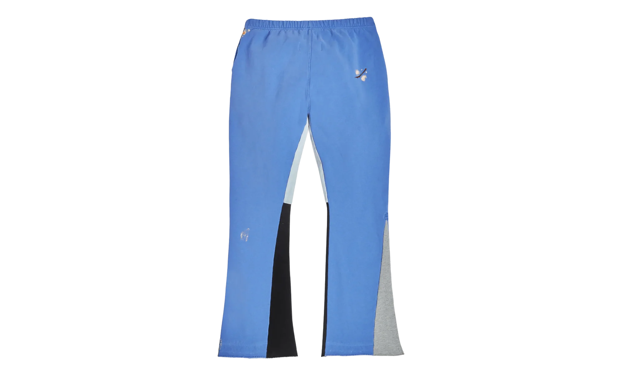 GD Logo Paint Splatter Flare Sweatpants "Royal Blue Black Multi" GD 2131F