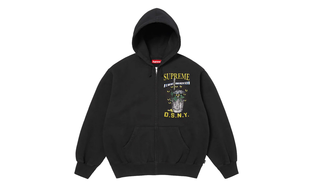 DSNY Zip Up Hooded Sweatshirt "SS26 - Black" SU27113