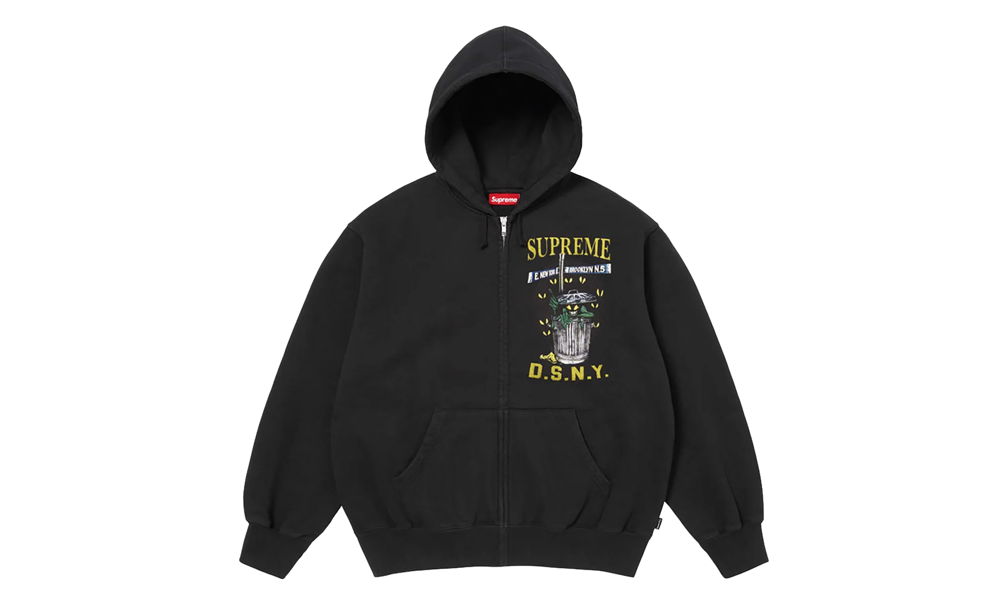 DSNY Zip Up Hooded Sweatshirt "SS26 - Black" SU27113