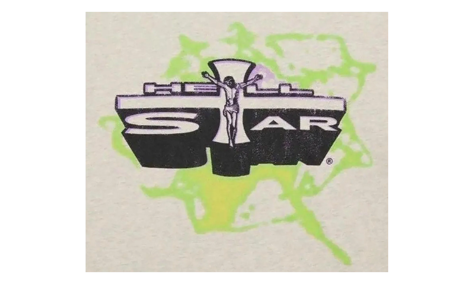 Jesus Emblem T-Shirt "Grey / Green / Purple" HSR218