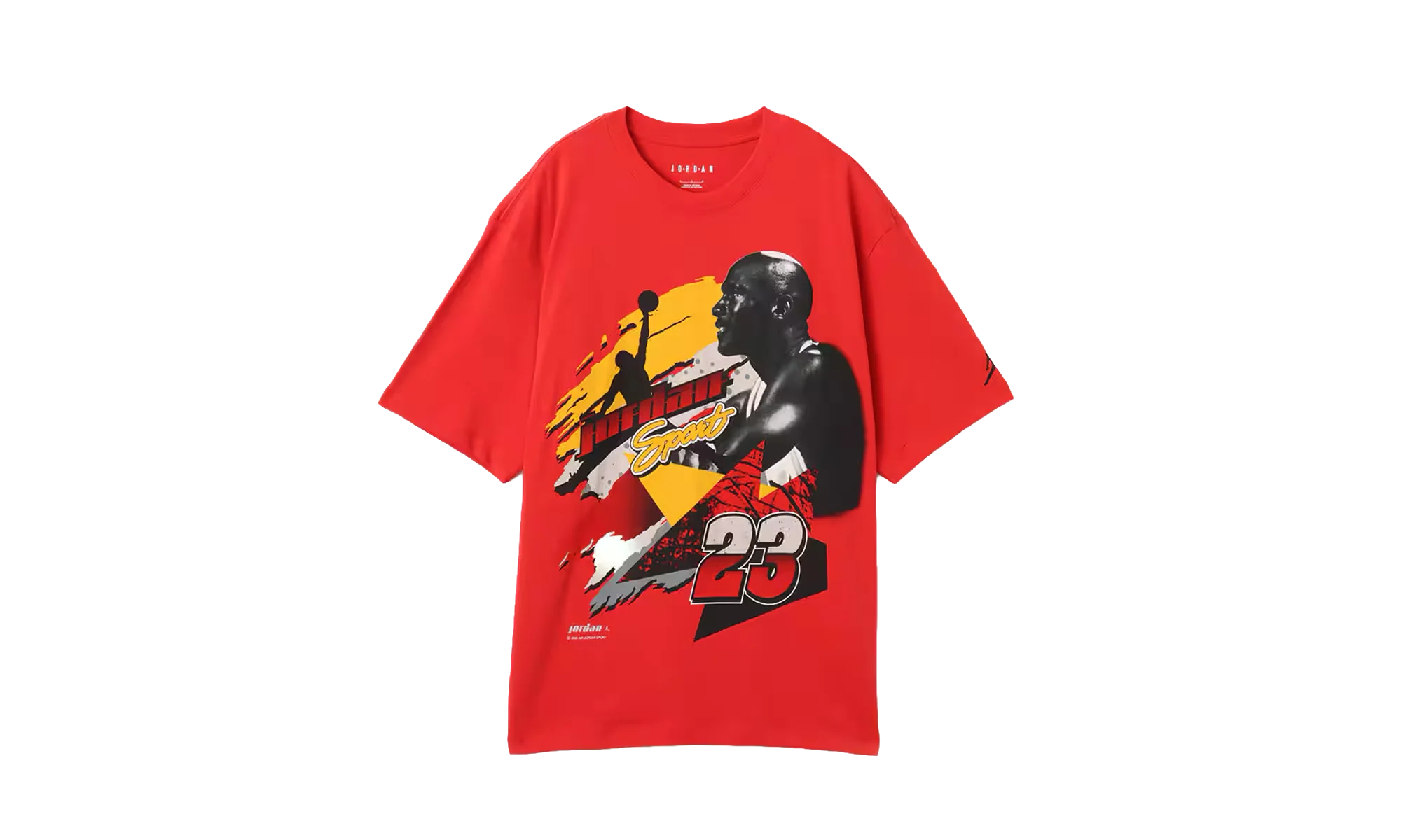 Jordan Statement 1985 Short Sleeve Crew T-Shirt "Fire Red / Black" IB8814 671