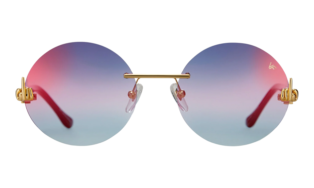 508 Rimless Drill Mount F.U. Edition 24KT "Yellow Gold / Black / Grape Pop" DMMF2 0009 16T7