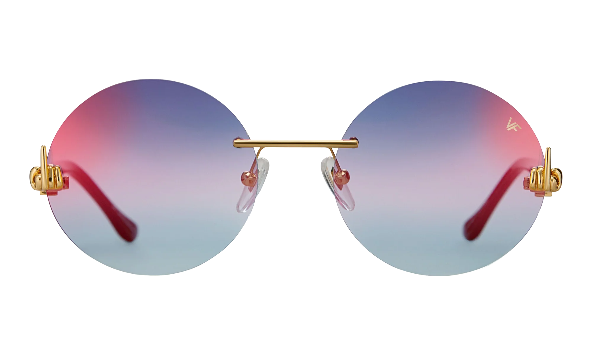 508 Rimless Drill Mount F.U. Edition 24KT "Yellow Gold / Black / Grape Pop" DMMF2 0009 16T7