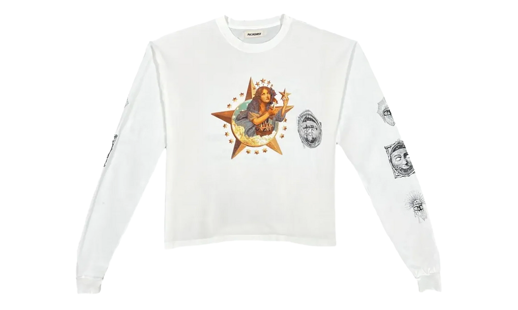 Star Girl Long Sleeve Tee "White" ALSS26MJLST37A