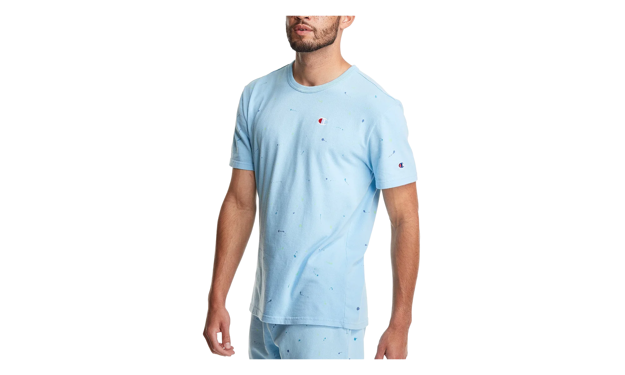 C-Life Heritage Paint Splatter T-Shirt "Candid Blue" T25969 549967 AZZC