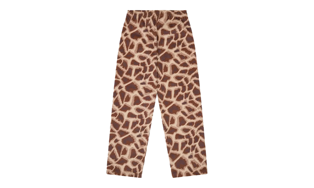 Faux Fur Giraffe Print Sweatpant "Brown" DT540