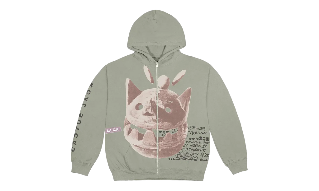 New Sight Zip Up Hoodie "Olive" TSUC43