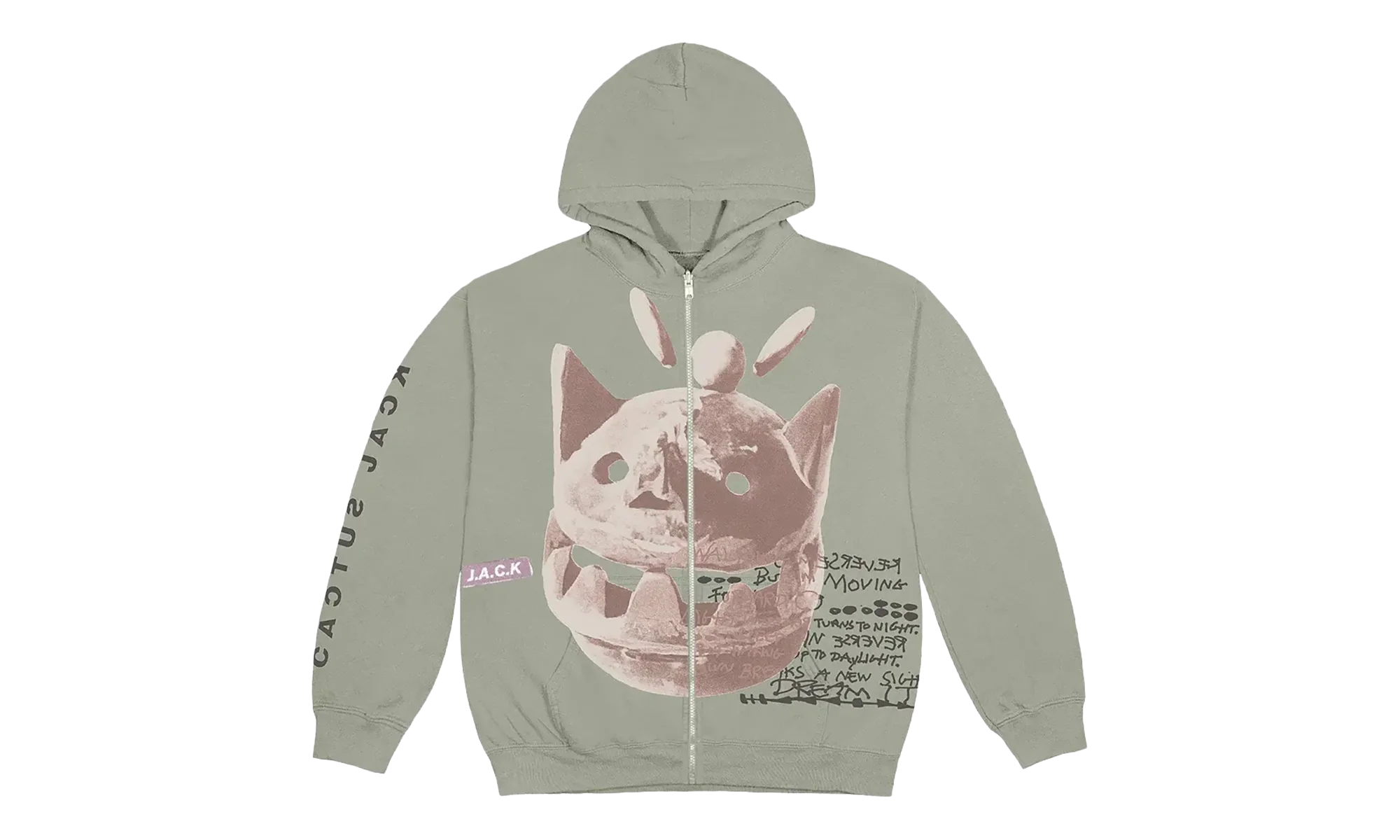 New Sight Zip Up Hoodie "Olive" TSUC43