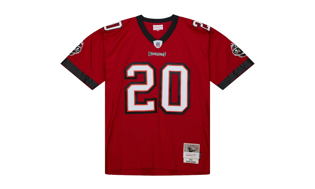 NFL Ronde Barber Dark Jersey "2002 Tampa Bay Buccaneers - Scarlet" LGJY6872 TBB02RBRSCAR