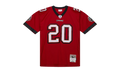 NFL Ronde Barber Dark Jersey "2002 Tampa Bay Buccaneers - Scarlet" LGJY6872 TBB02RBRSCAR