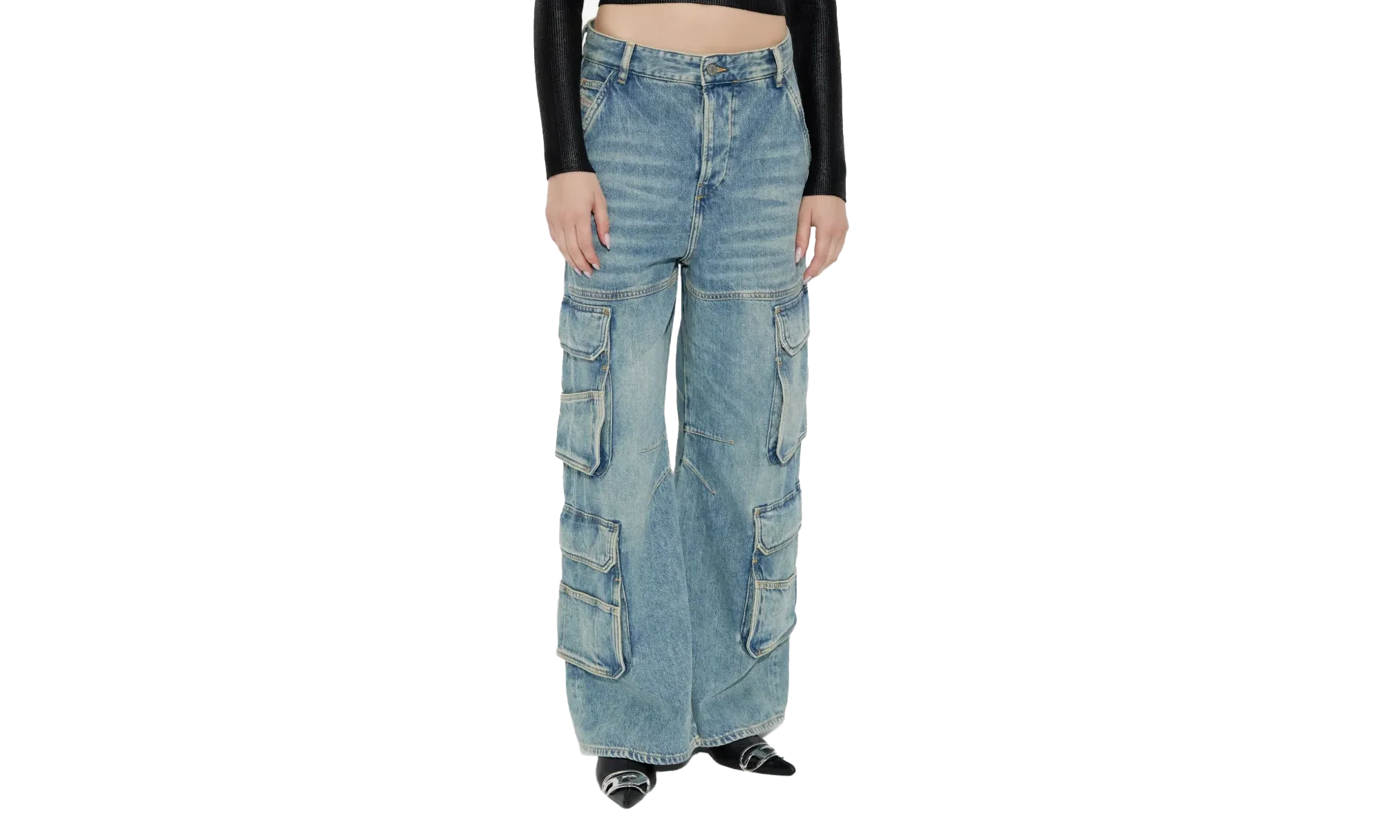 D-Sire-Cargo-D L.30 Trousers "01 DENIM" A13317 0DBCX 01