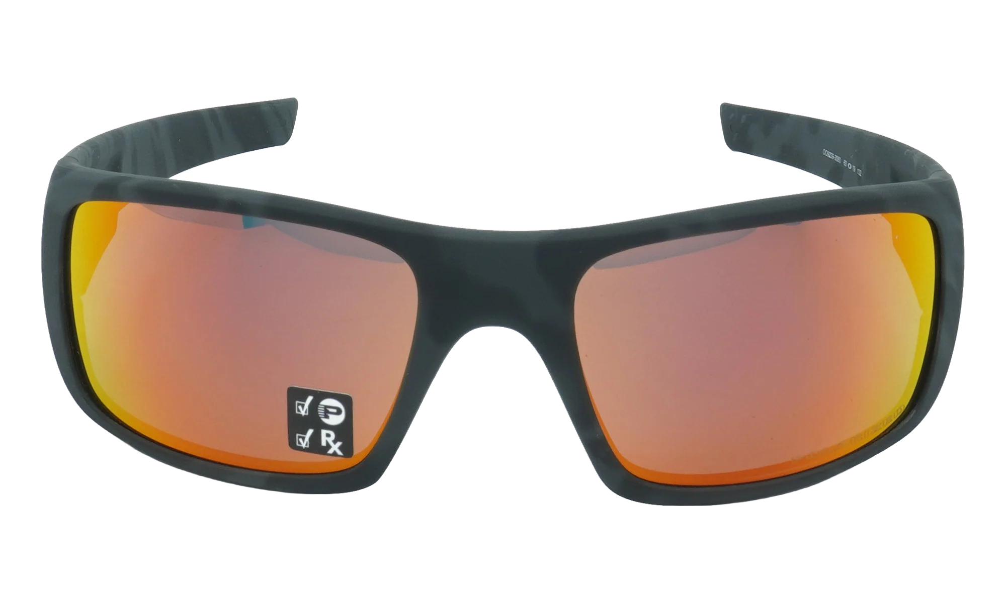 Crankshaft Polarized Sunglasses "Matte Black Camo / Ruby Iridium Polarized" OO9239 30