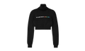 All Roads Cropped Turtleneck Sweater "Black" PWHF024F23KNI002