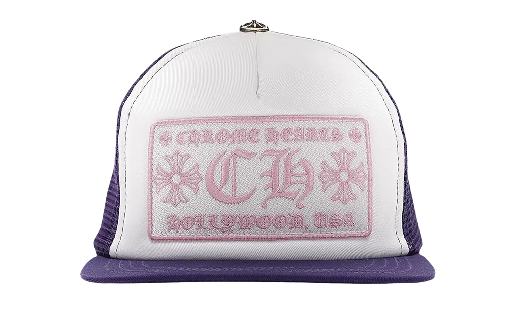 CH Hollywood Trucker Cap "Purple / White / Pink" CHRM1036