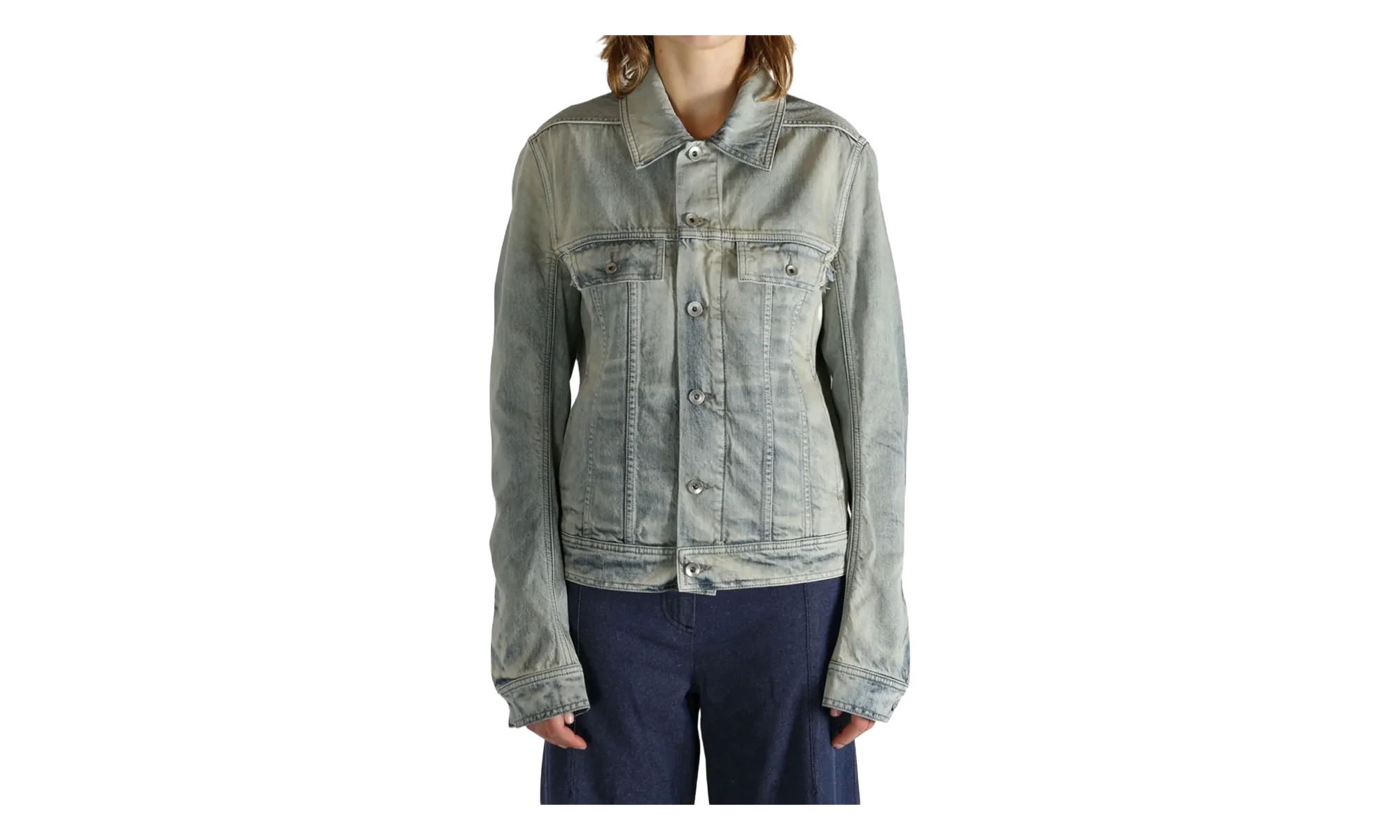 Denim Trucker Jacket WMNS "Mineral Pearl" DS02E7701 DMP 38