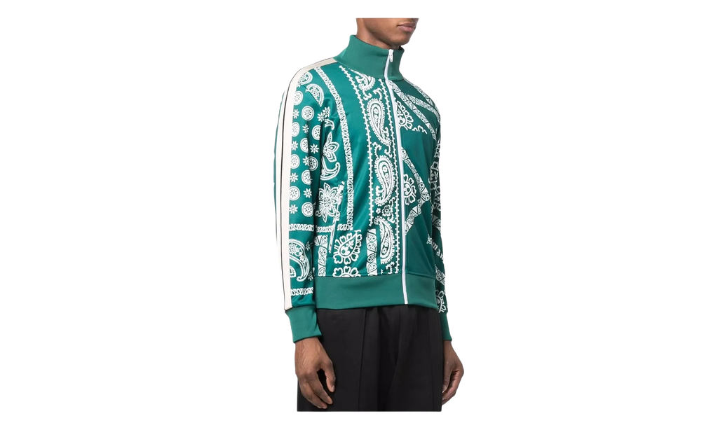 Bandana Track Jacket "Green / White" PMBD001F21FAB0055501