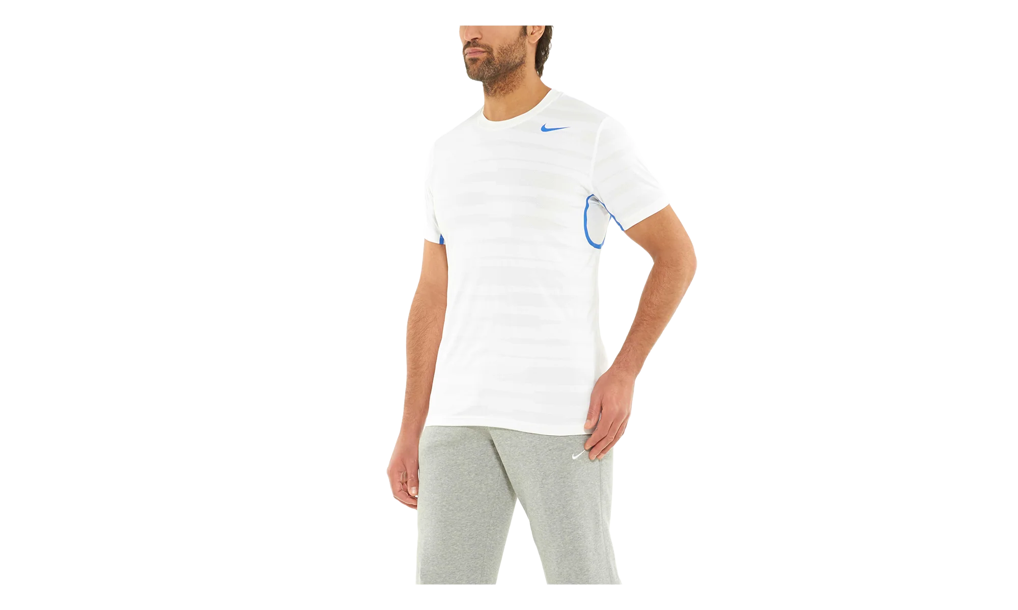 DRI-FIT TENNIS STYLE T-SHIRT "White / Blue" 424978 100