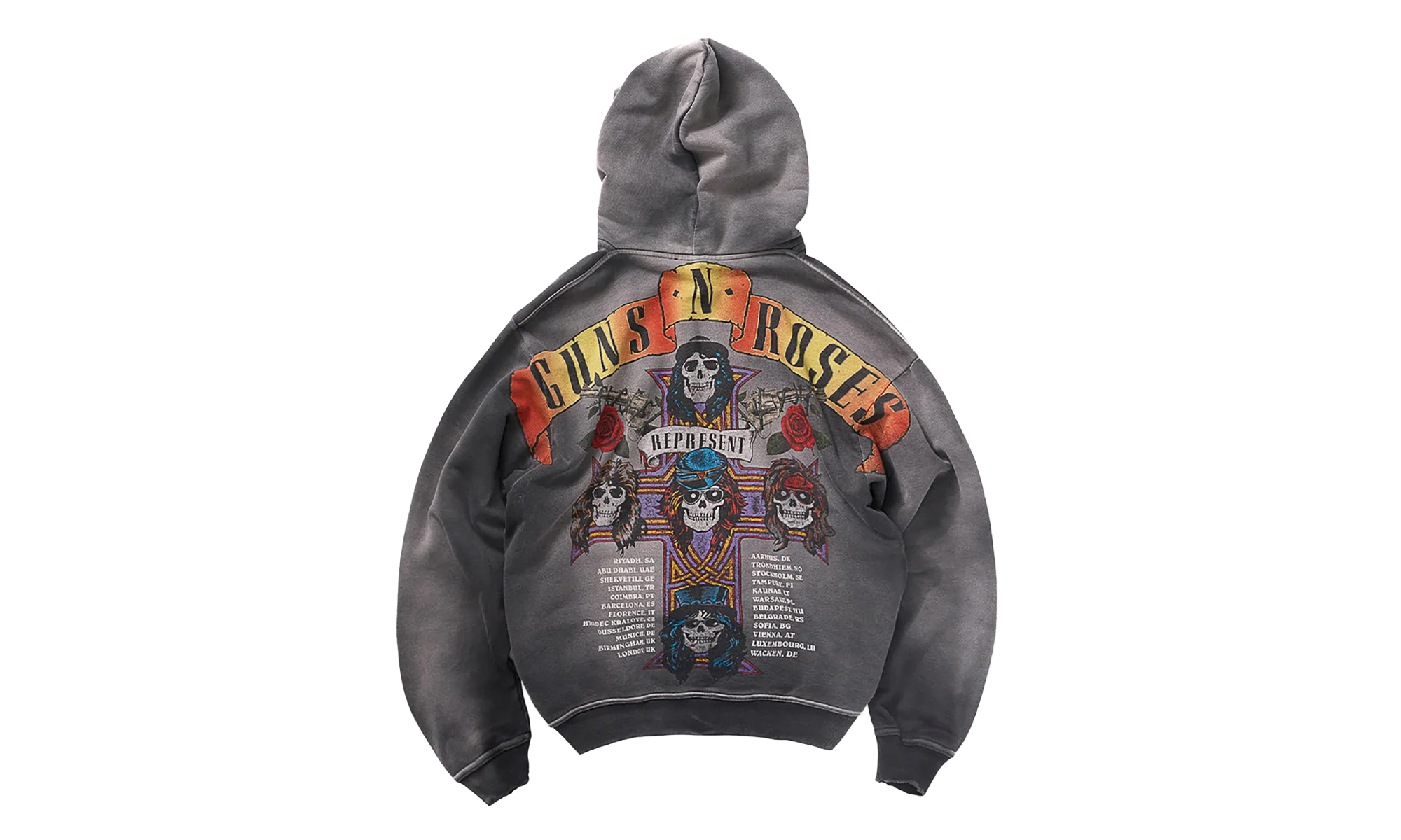 Guns N Roses Pullover Hoodie "Grey" MLM100758-04