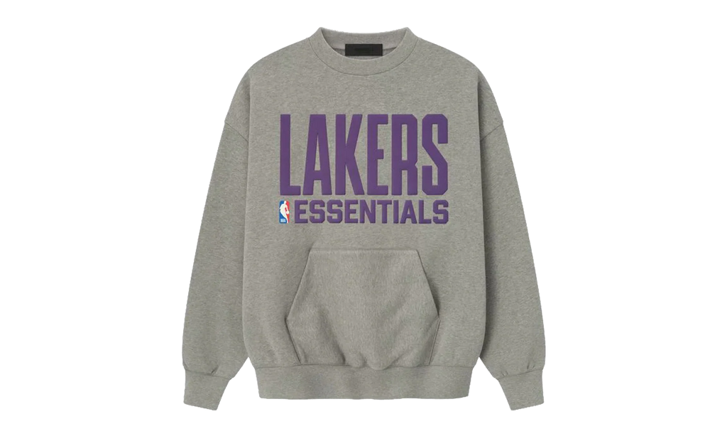 LAKERS SPORTS FIT CREWNECK SWEATSHIRT "CONCRETE HEATHER" 192NB256505F