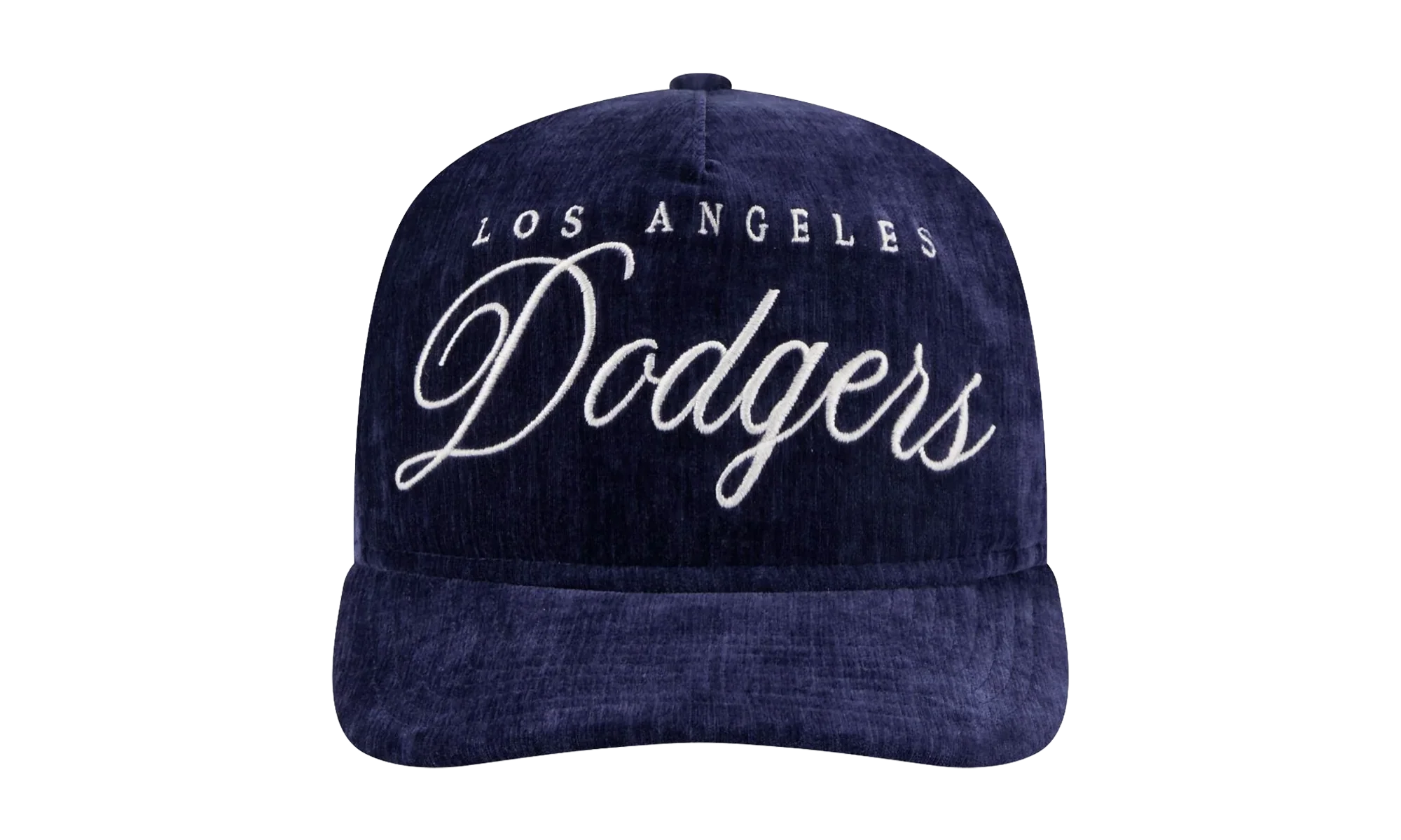 9TWENTY Los Angeles Dodgers Team Script Velvet 1 Snapback Hat "Blue" NE160
