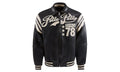Encrusted Varsity Jacket "Black / Ivory" PP011