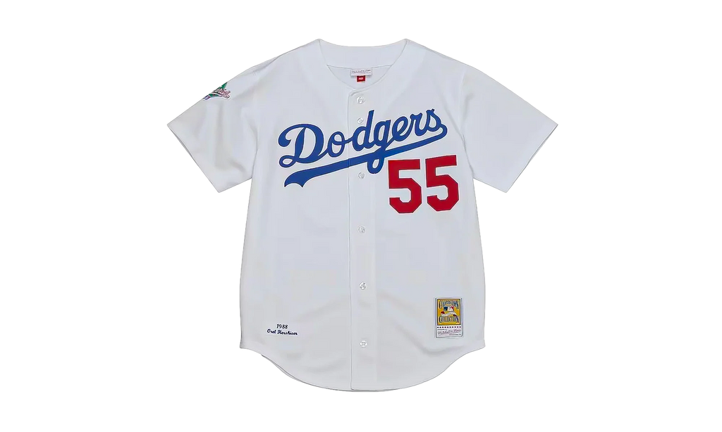MLB Orel Hershiser World Series Home Jersey "1988 Los Angeles Dodgers – White" AJY15409 LAD88OHRWHIT