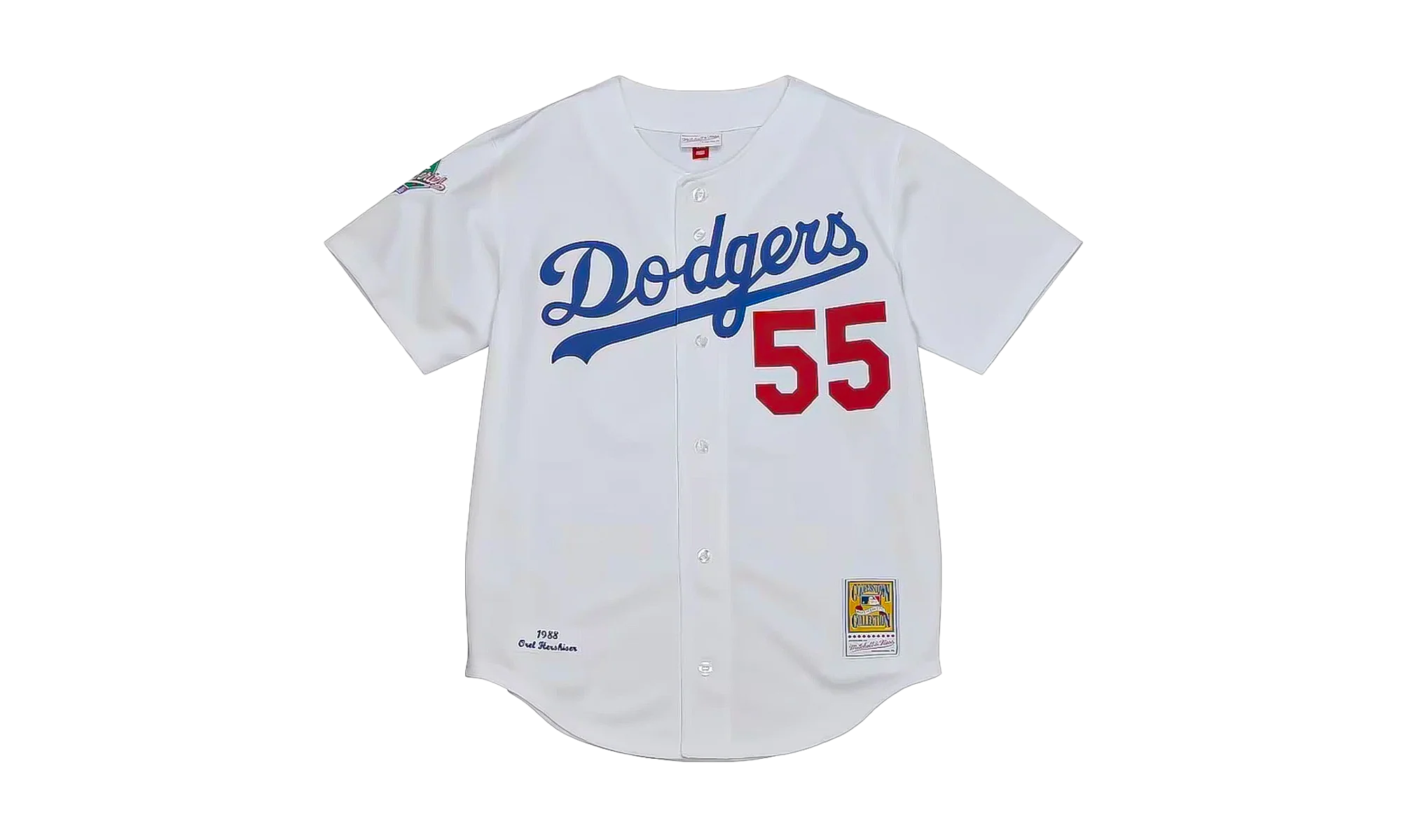 MLB Orel Hershiser World Series Home Jersey "1988 Los Angeles Dodgers – White" AJY15409 LAD88OHRWHIT