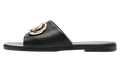 Gold Paperclip Nappa Slider WMNS "Black Gold" OWIC015S23LEA0031076