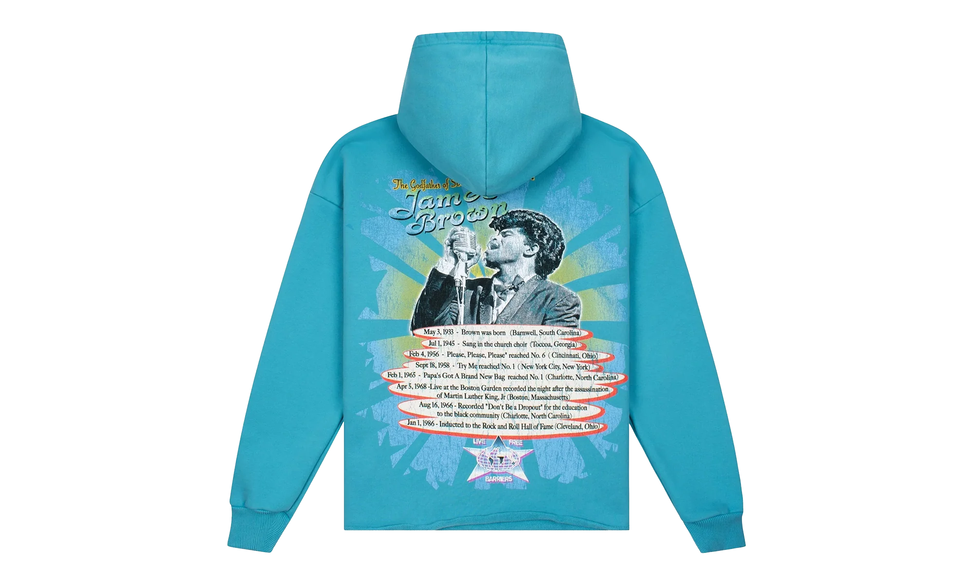 James Brown Ponder Hoodie "Teal" BAR12