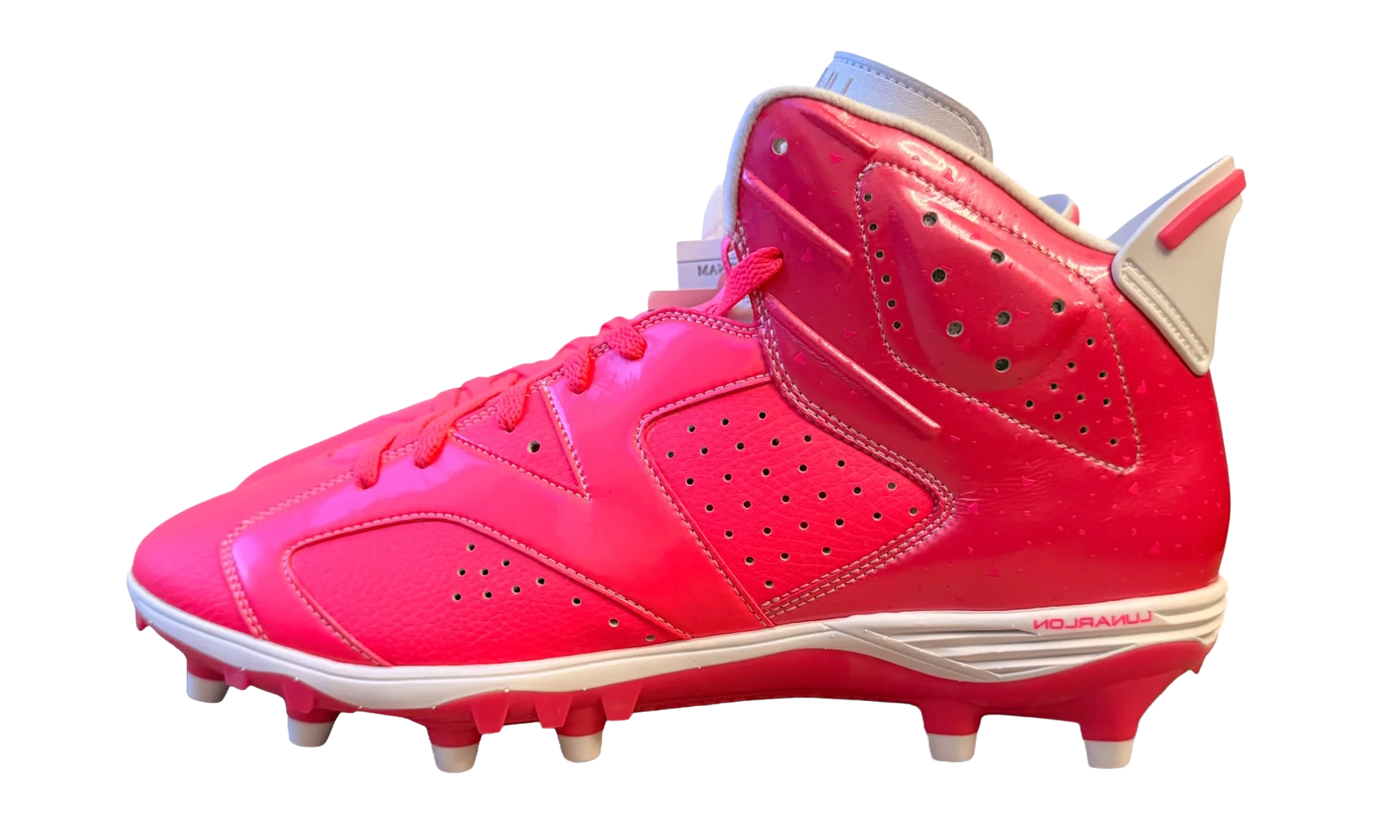 Jordan 6 Molded Cleats BCA "Vivid Pink / White" SU14 MNJDSP 793 M BCA