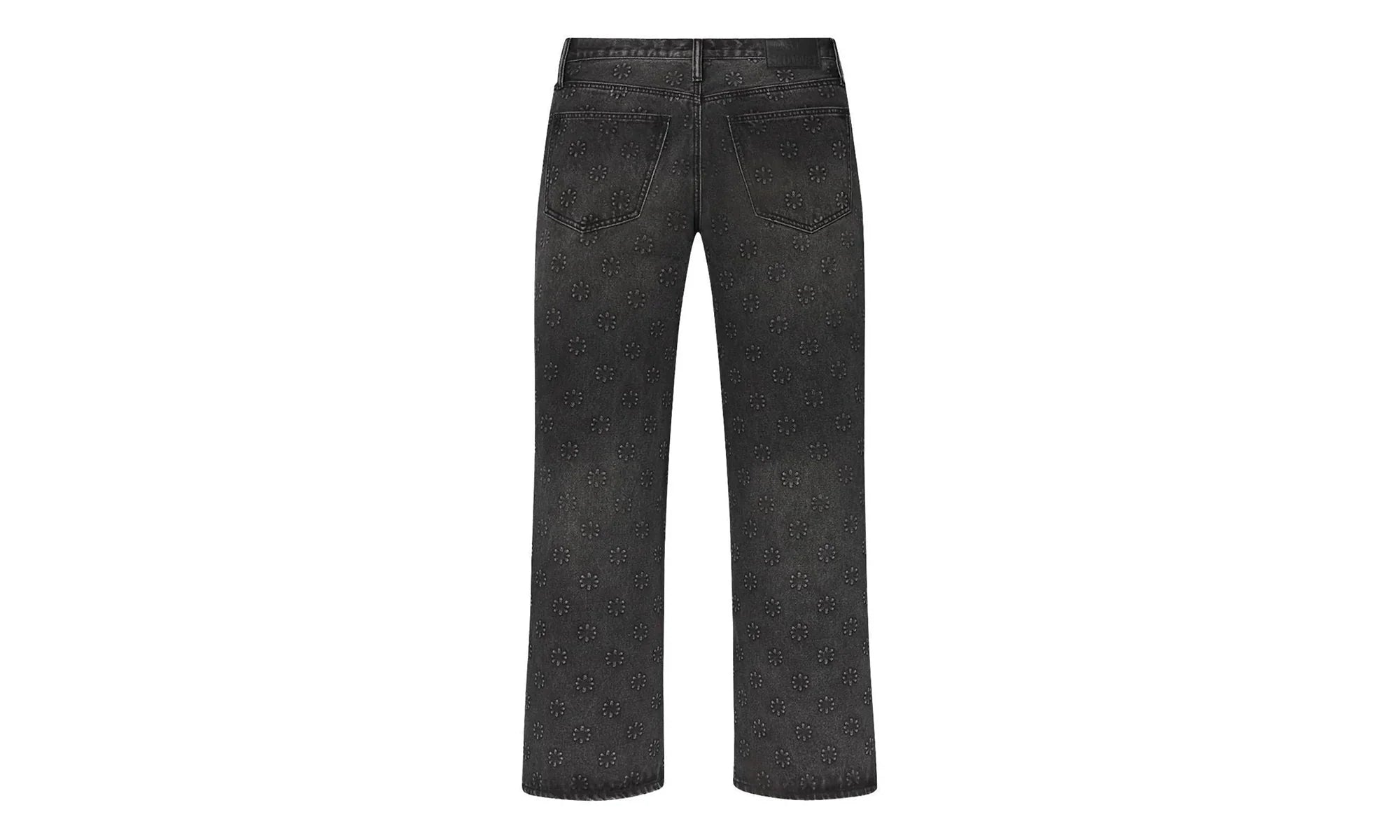 Embossed Denim Pants "Black" 10031655
