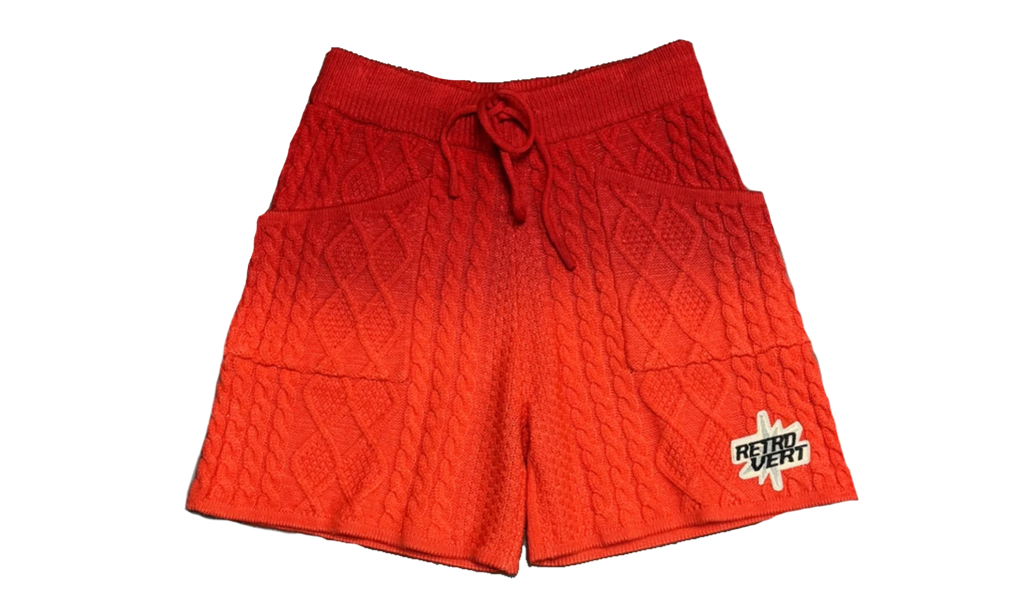 GRADIENT KNITTED SHORTS "RED" RV GRADKNIT R