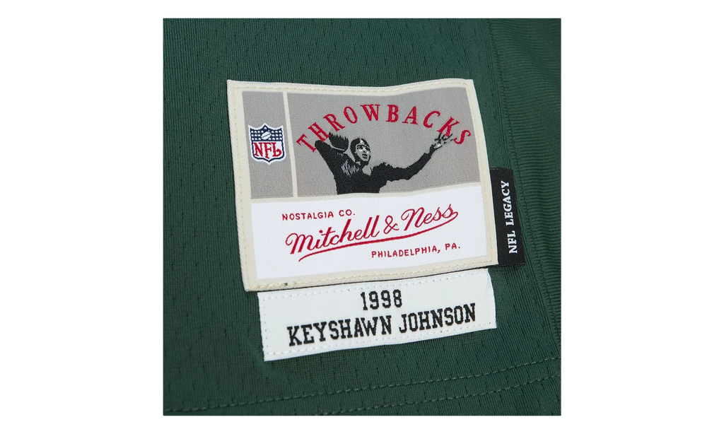 NFL Keyshawn Johnson Dark Jersey "1998 New York Jets - Hunter Green" LGJY6208 NYJ98KJHHNGN