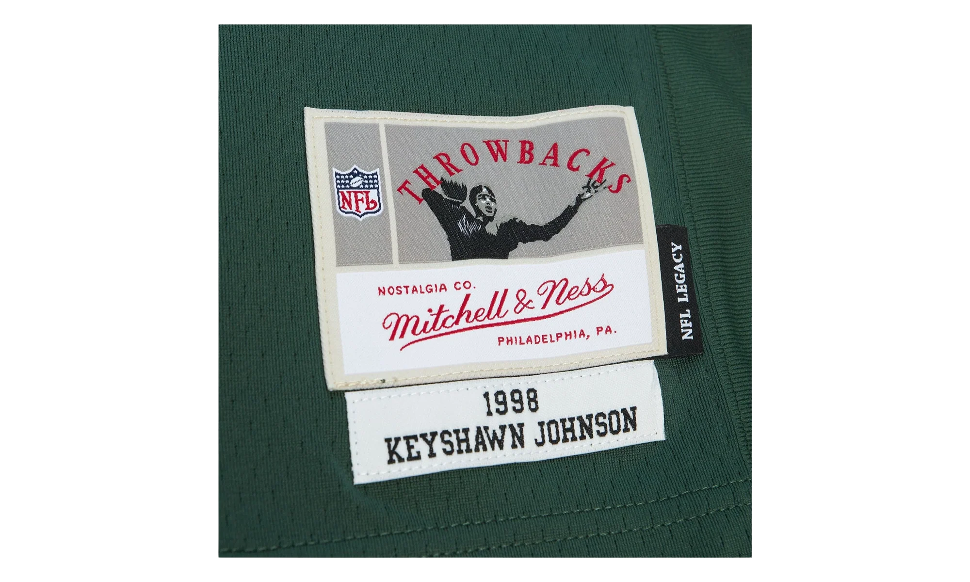 NFL Keyshawn Johnson Dark Jersey "1998 New York Jets - Hunter Green" LGJY6208 NYJ98KJHHNGN