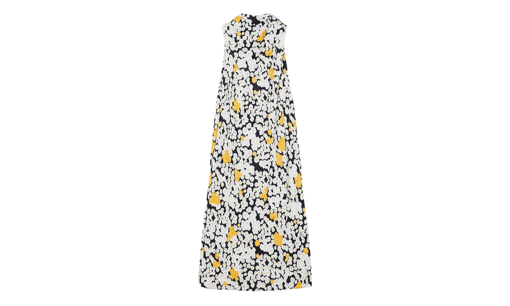 FLORAL KNEE-LENGTH TWISTED BACK DRESS "Black Multi" RW DR0018 5763 A23 10