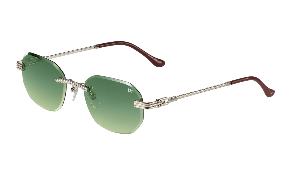 Hustler Rimless Drill Mount 24KT "White Gold / Green / Yellow" DMHU2 0052 42A6