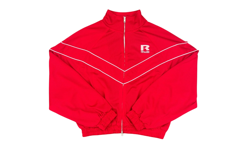Mesh Piping Raglan Track Jacket "Red / White" RHSS26JA01041 RED