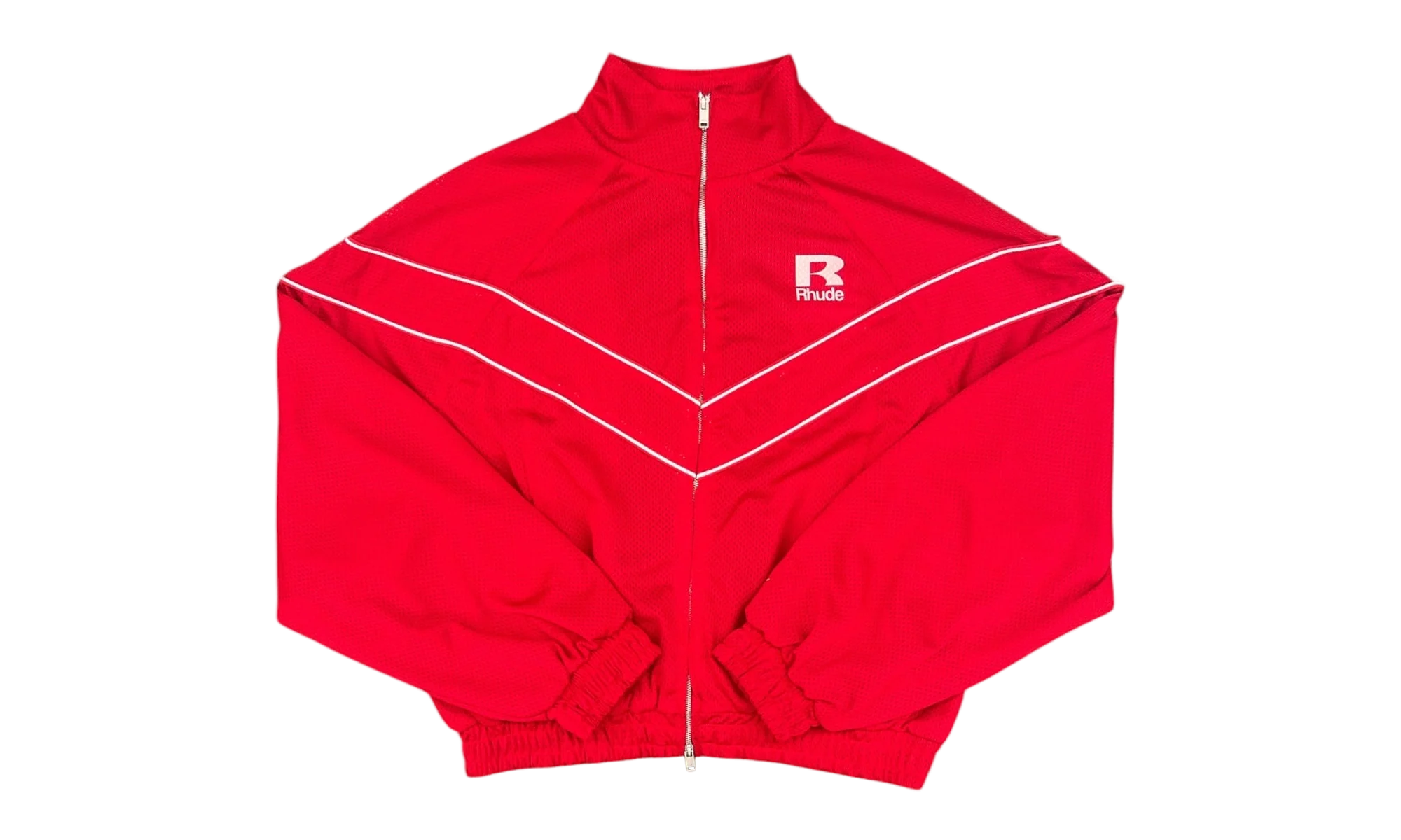 Mesh Piping Raglan Track Jacket "Red / White" RHSS26JA01041 RED