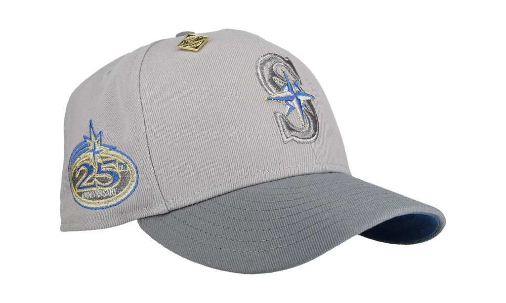 59FIFTY Seattle Mariners 25th Anniversary Fitted Hat "Grey / Ice Blue" NE372
