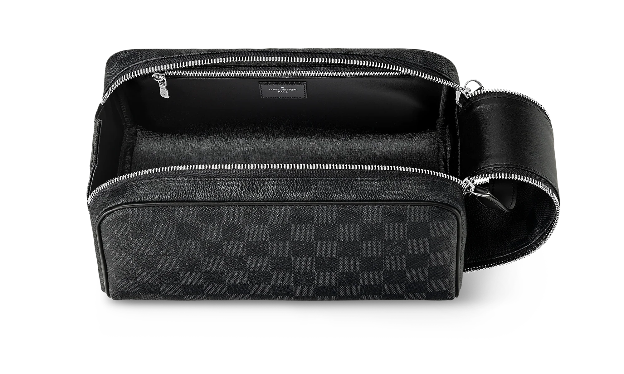 Dopp Kit Toilet Pouch "Damier Graphite Canvas" N40127
