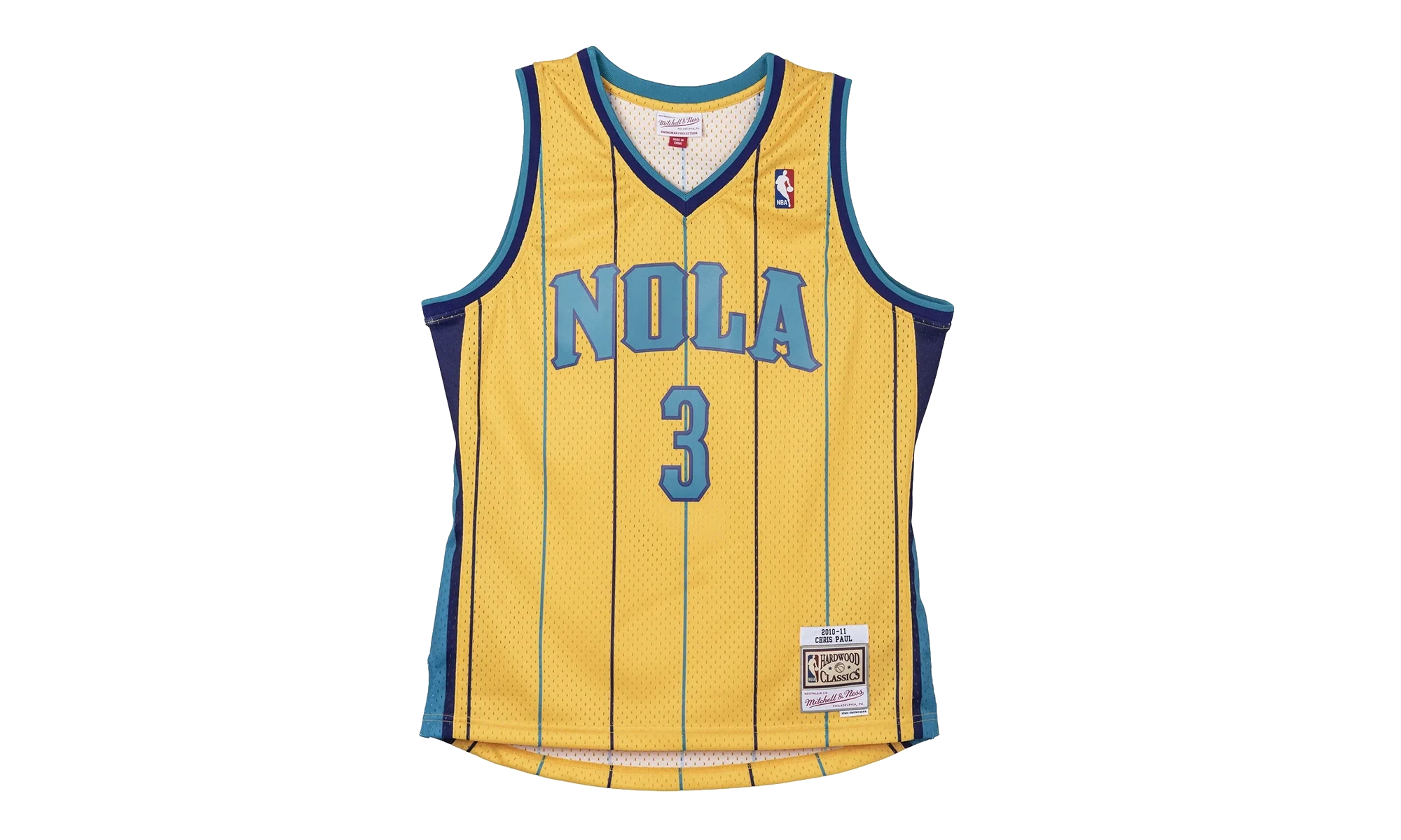 NBA Chris Paul Swingman Jersey "2010 Charlotte Hornets - Yellow" SMJYAC19023 NOHYELL10CPA