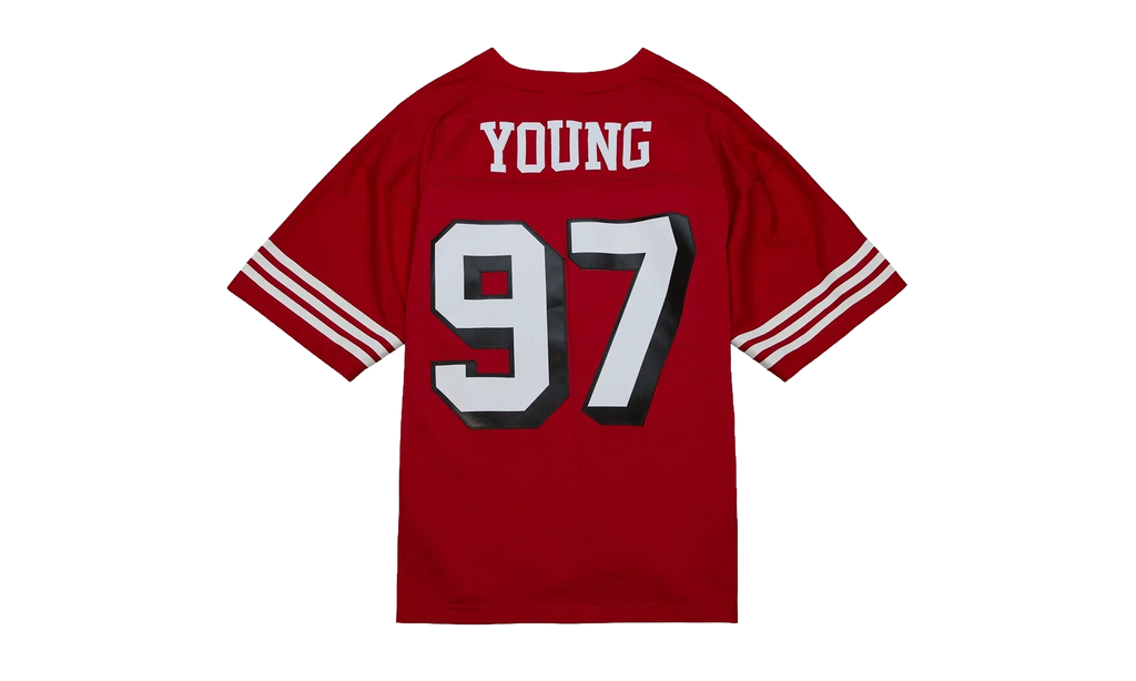 NFL Bryant Young Legacy Jersey "1994 San Francisco 49ers - Scarlet" LGJY3195 SF494BYOSCAR