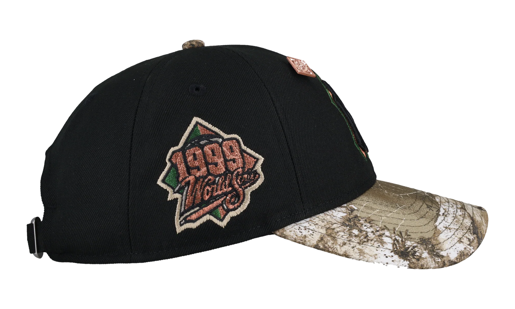 9TWENTY New York Yankees 1999 World Series Remastered Dad Hat "Black / Real Tree - Visor" NE320