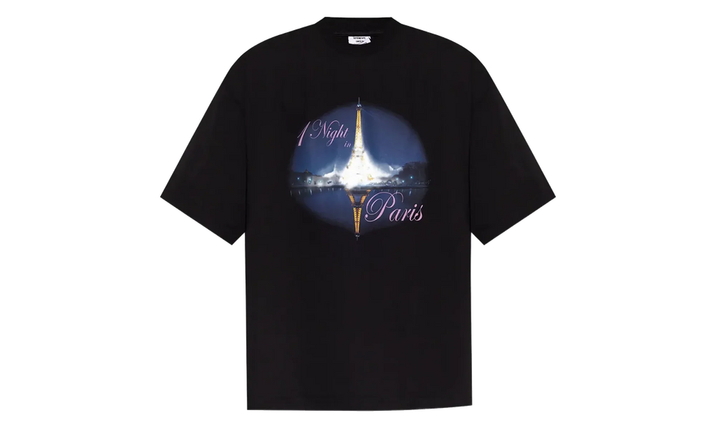 Night in Paris Oversized T-Shirt "Washed Black" UH76TR410B WASH