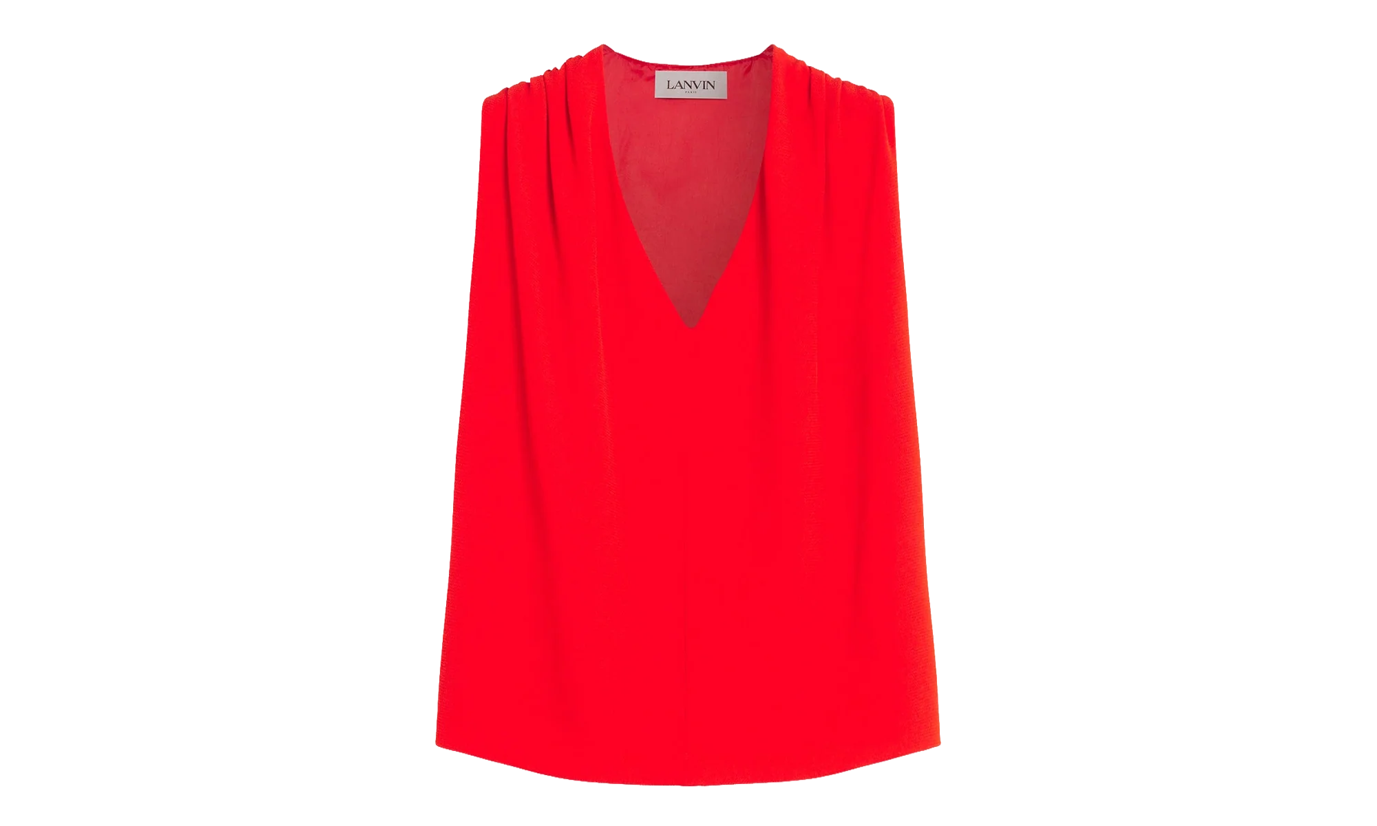 SILK SLEEVELESS BLOUSE "Red" RW TO0106 5609 P23 37