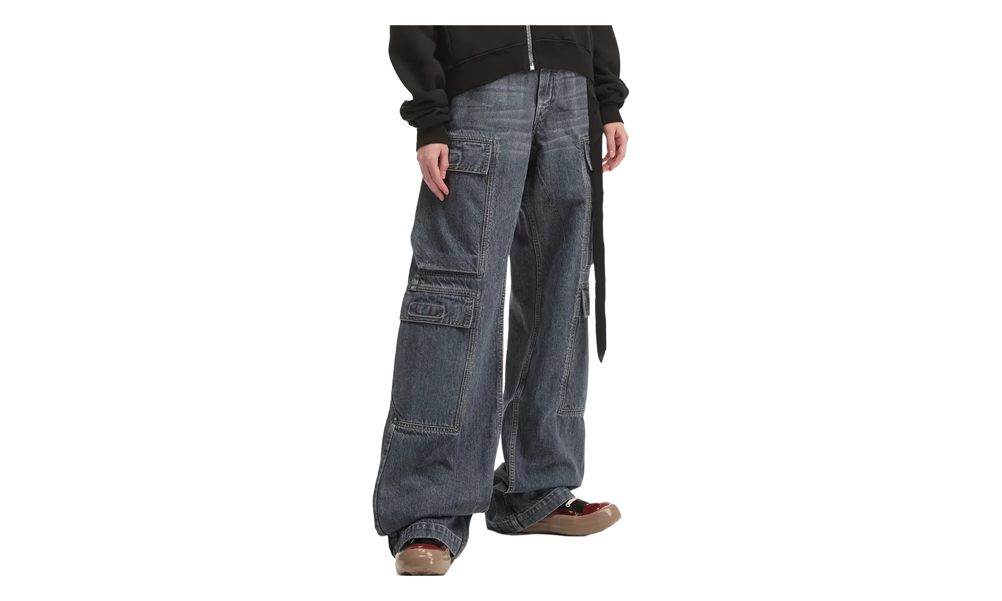 Double Cargo Jeans WMNS "Washed Grey" DS02E7308 DGY 58