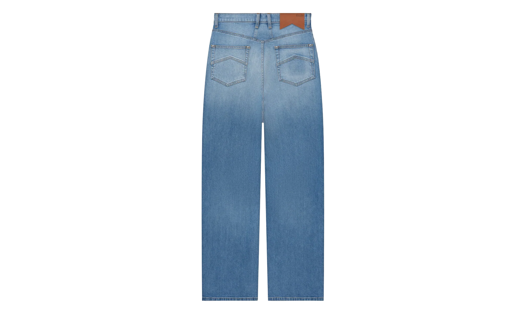 WIDE-LEG DENIM TROUSERS "BLUE" RHFW24DP02012 IGO